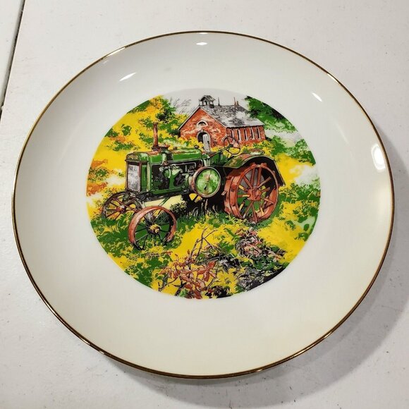 John Deere Credit Union Collector Plates 1983 to 1985 Limited Set of 4 Vintage - Picture 1 of 16